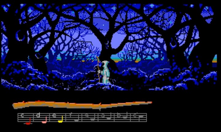 Guybrush meets the cannibals in their village on Monkey Island