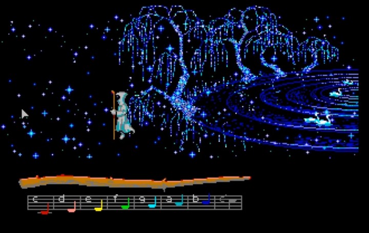 Guybrush and a monkey explore the jungle on Monkey Island