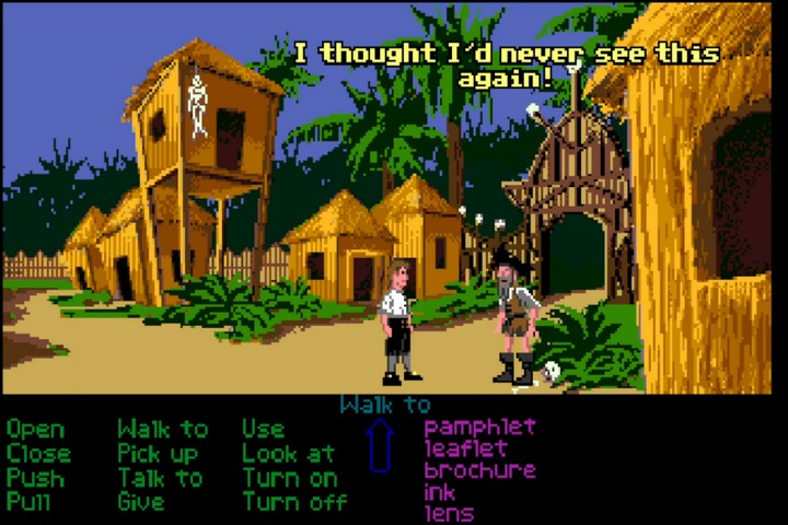 The Secret of Monkey Island Tribal Village
