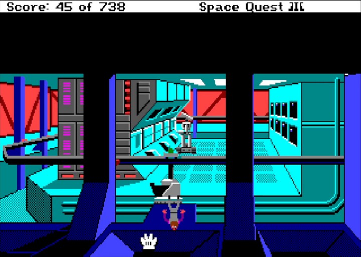 Space Quest III Amiga gameplay at the hut