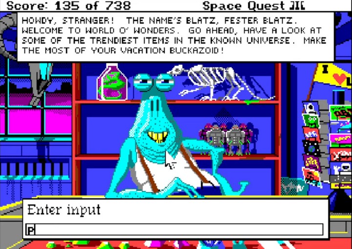 Space Quest III Amiga ending scene