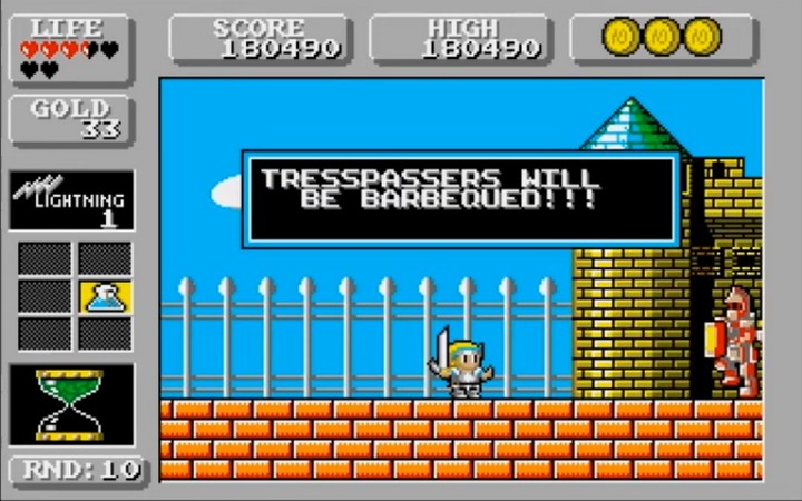 Wonderboy in Monsterland Tresspasser